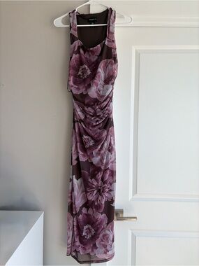 Bailey 44 Mauve Floral Sleeveless Maxi Dress